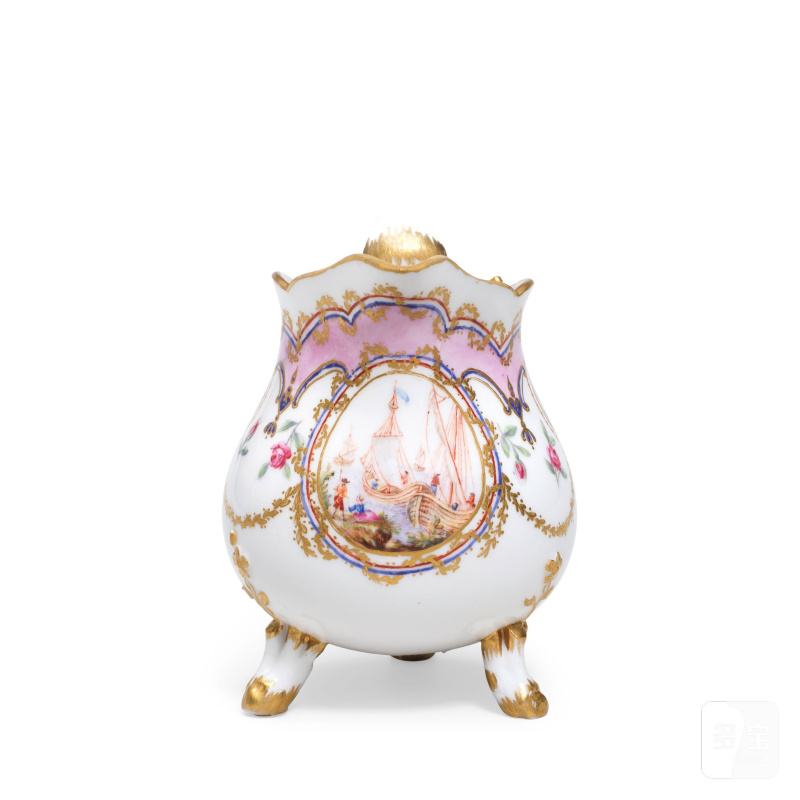 A Sèvres milk jug (pot à lait à trois pieds), circa 1780 - 图4